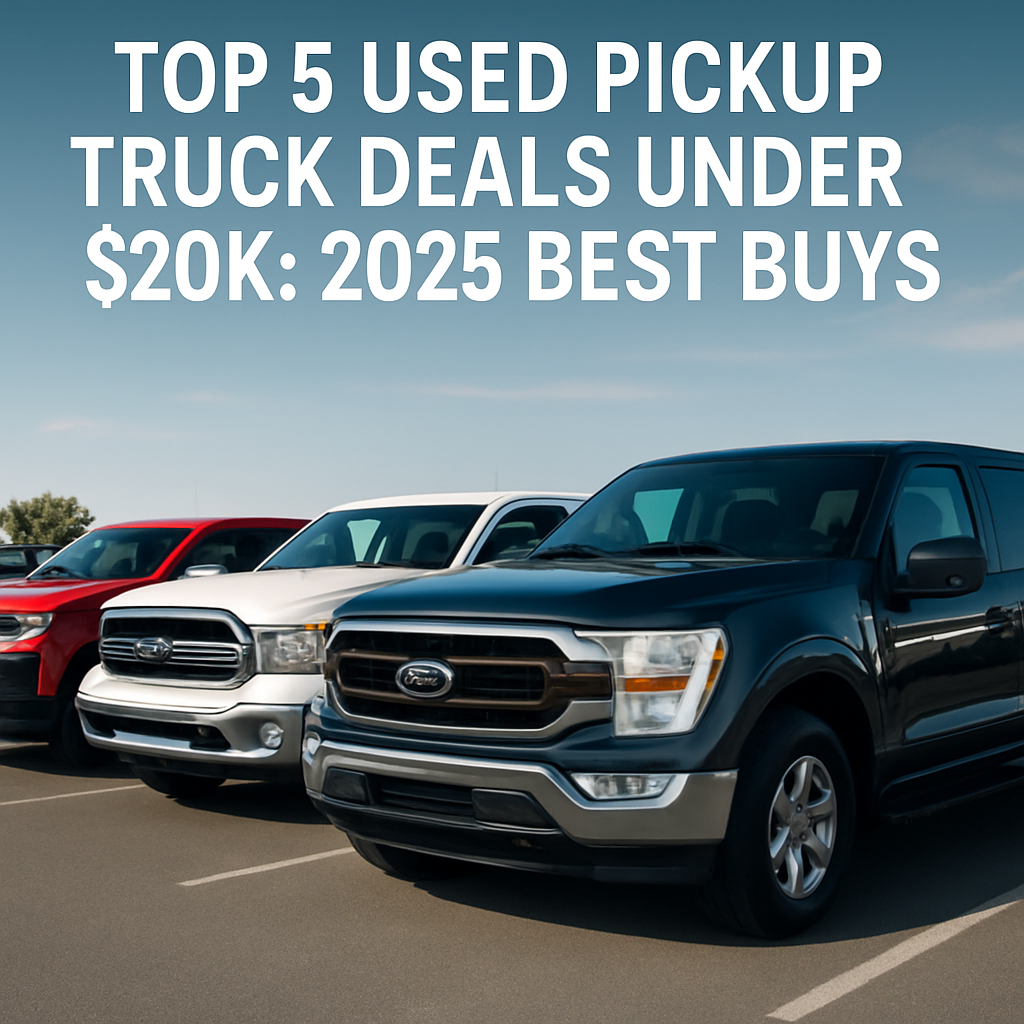 Top 5 Used Pickup Truck Deals Under $20k: 2025 Best Buys